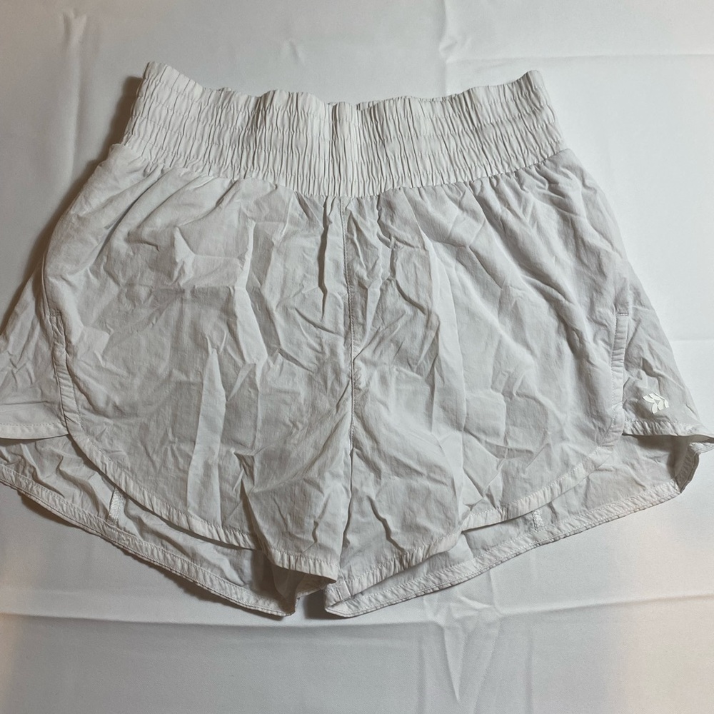 White, active shorts